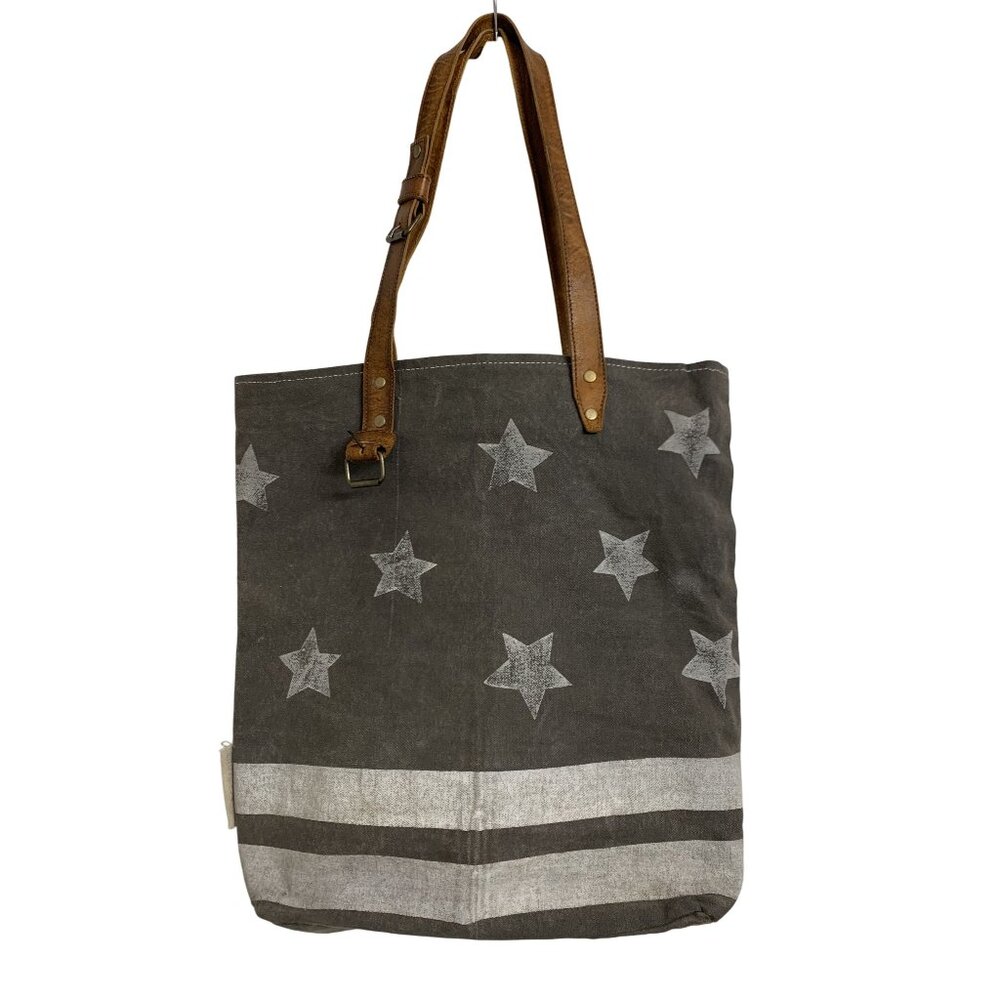 Musse & Cloud‎ Canvas Star Strip Tote Size OS